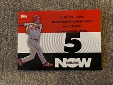 2007 Topps Generation Now Insert #GN55 Phillies Chase Utley Baseball Card