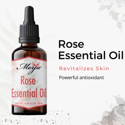 Merja Rose Essential oil - 100% Natural & Pure Essential Oil 