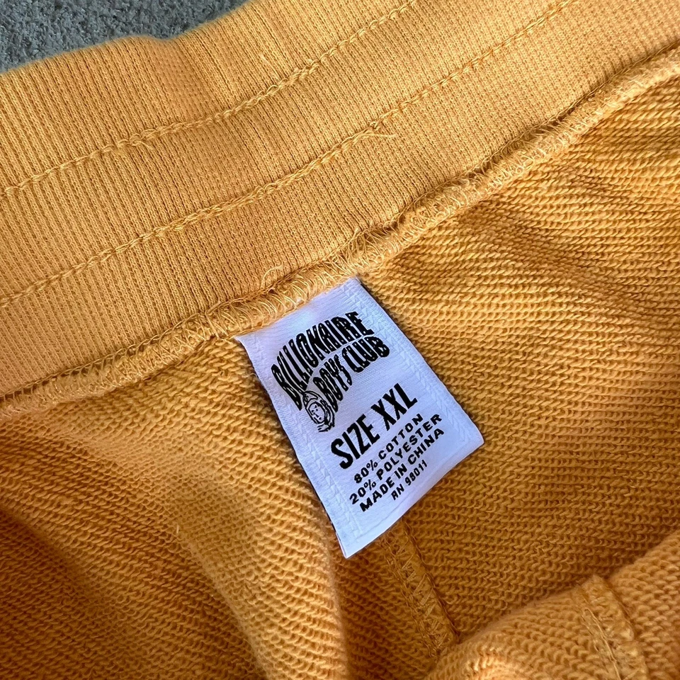 Billionaire Boys Club Men’s Yellow Logo Sweatpants Size XXL Streetwear - Image 2 of 4