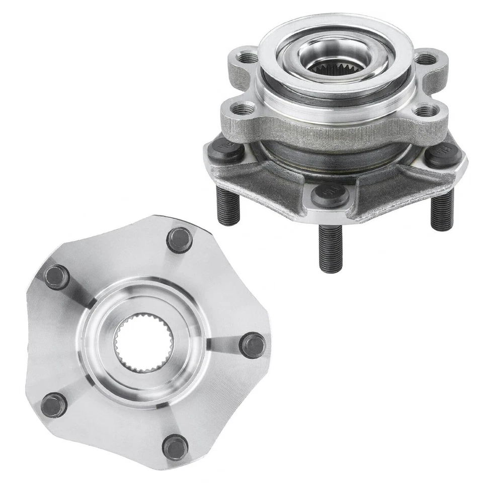 Front Rear Wheel Bearing Hubs for Chevy City Express Nissan Leaf Sentra NV200 - Image 4 of 4