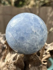 Celestite Ball : Inner Peace : Wisdom : Gentle Strength 70mm 12