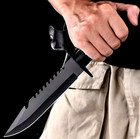 Carbon Steel Universal Survival Knife & Fiberglass Reinforced Handle Ships Free — photo 2