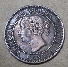 CANADA  ONE (1) CENT COIN 1858 (QUEEN VICTORIA)