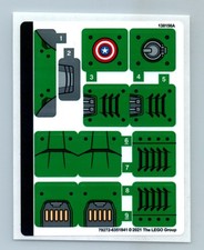 Lego 76201 Captain Carter  The Hydra Stomper Sticker Sheet Only - No Bricks