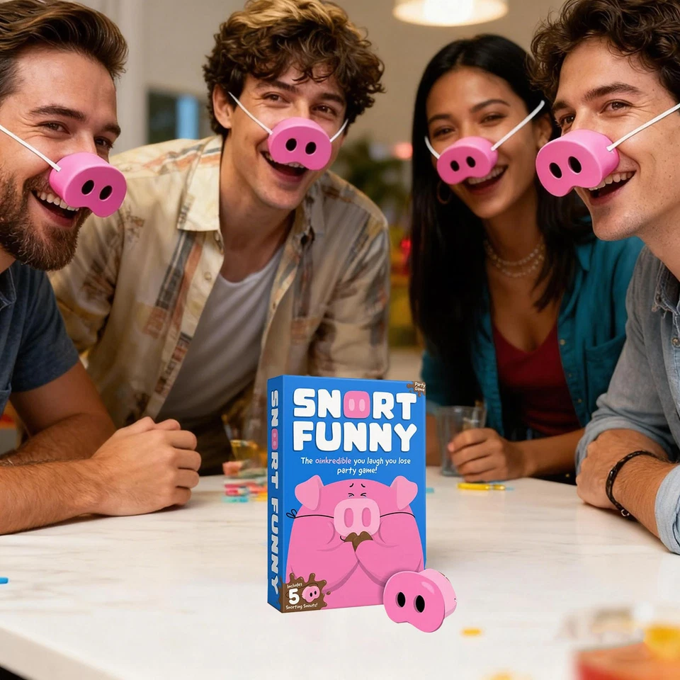 The Oinkcredible You Laugh You Lose Juego de Fiesta Juego de Cerdo con 150 Cartas de Desafío Foto 4 de 4