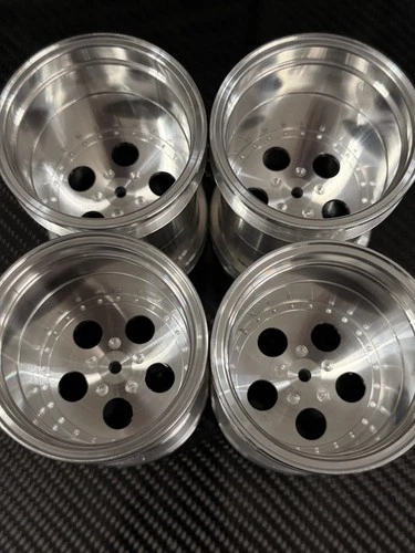 Tamiya Clod Buster Bull Head 4WD Alloy Wheels set  champ 500 style