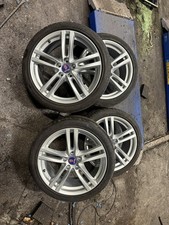 Hirsch Saab 9-3 9-5 900 18’ Alloy Wheels With Tyres 1994-2012 93 95 Aero