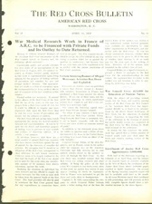 War Med Research France RED CROSS BULLETIN 4/15 1918