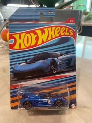 Hot Wheels 2020 Koenigsegg Jesko 5/5 2022 Racing Circuit 1:64 Blau