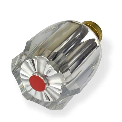 STABILO-SANITAER Hahnoberteil 1/2" rot Ventiloberteil Armatur Wasserhahn Oberteil Warmwasser