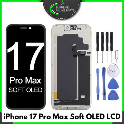 Premium Soft OLED Display für iPhone 17 Pro Max Bildschirm Ersatz UK Ware