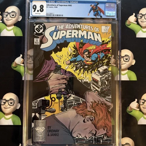 Adventures of Superman #445~CGC 9.8~DC~1988~🔥HIGHEST GRADE🔥TOP POP🔥