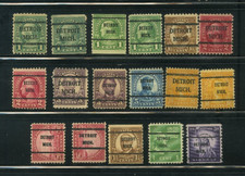 US Precancel Detroit Michigan Collection JK381