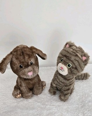 Little Town Timeless Toys Plüschtiere Katze & Hund Stofftiere 7 Zoll ALDI 