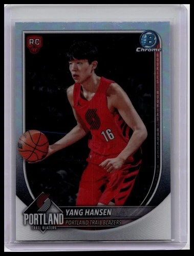 2025-26 Bowman #BRR-16 Yang Hansen Chrome Rookie Red RC Logo