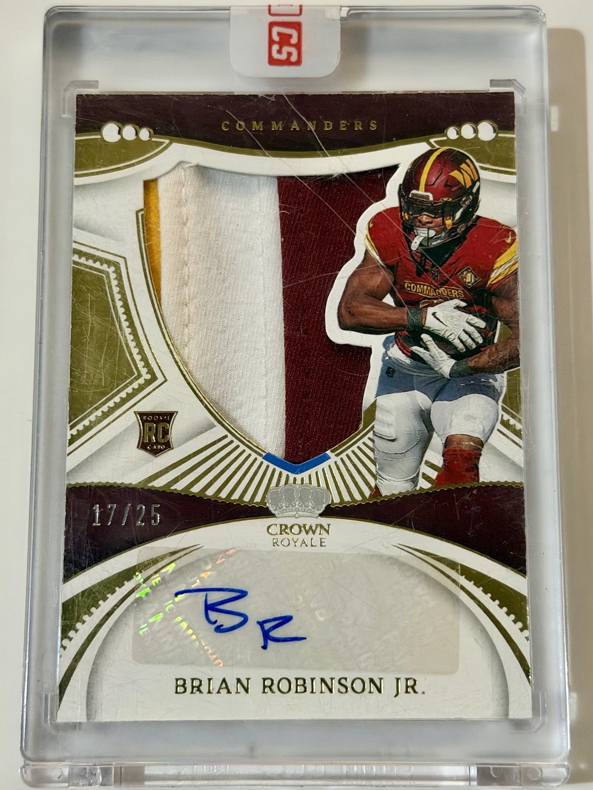 Brian Robinson Jr. Panini Chronicles Crown Royale Silhouette Autograph #CRSBRR Base