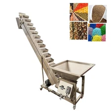 Z Type Hopper Feeder Conveyor 110V 2.1m Lifting Feeding Speed Adjustable Speed