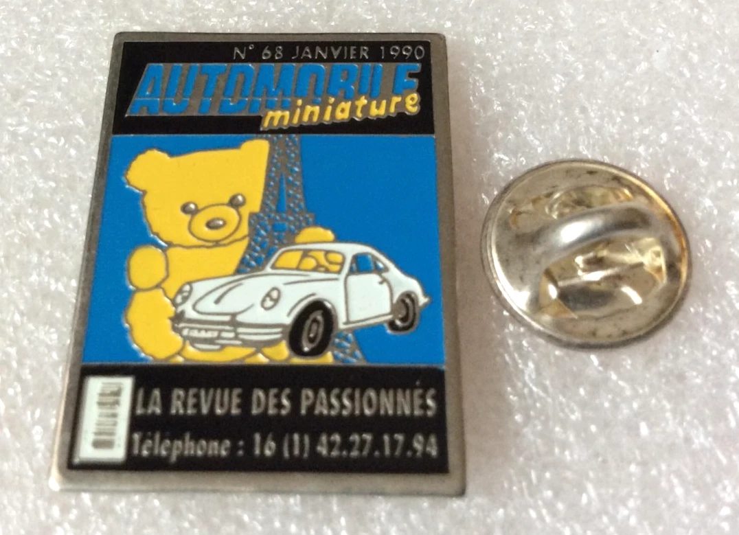 Pin's / Bouton Vintage Automobile Porsche - Émail # Moteur Vol-Moteur Mouche - Occasion