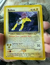 Nintendo Pokémon TCG Raikou 22/64 Neo Revelation Rare Regular Unlimited English on eBay