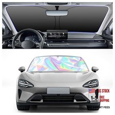 57.09x31.5 Holographic Front Windshield Sun Shade,Car Sun Shade Windshield for