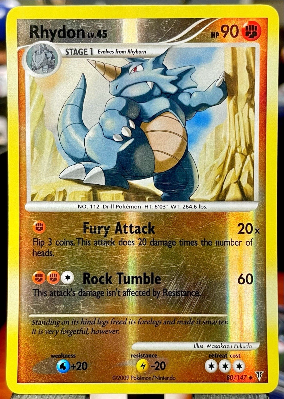Pokemon TCG Cards Rhydon 80/147 Supreme Victors Reverse Holo LP