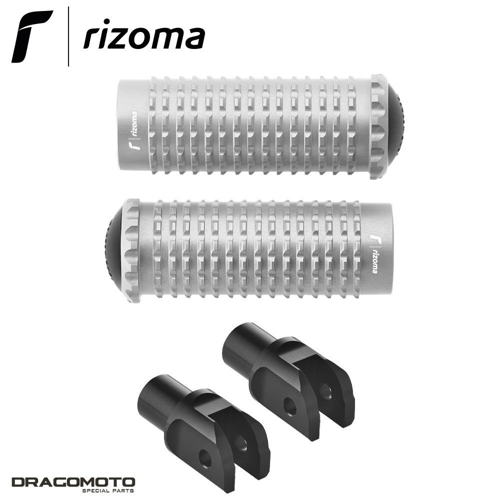 Repose-pieds Alu Rizoma EXTRÊMES Argent Ducati Streetfighter V4 1100 PE631A