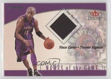 2001-02 Fleer Genuine Names of the Game Jerseys Vince Carter HOF 04dh