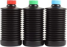 3X 1000Ml Collapsible Darkroom Chemical Storage Bottles Foldable Liquid Containe
