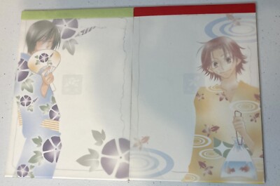 2003 Gardener BL Boys Love Yaoi Stationery Writing Pad 2 pcs. Junjo Romantica
