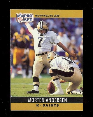 75) MORTEN ANDERSEN 1990 ProSet Football 