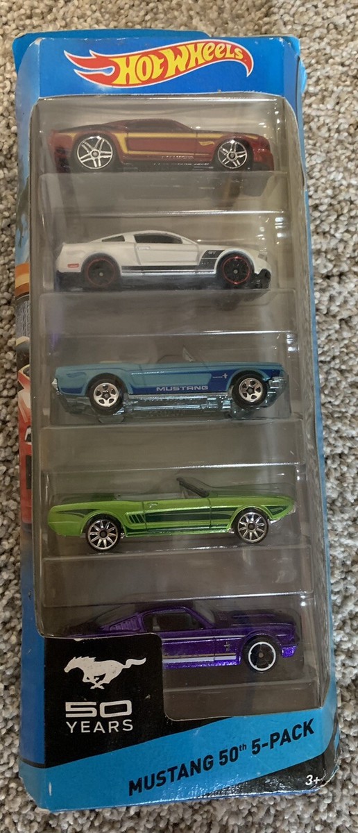 Hot Wheels 50 Year Anniversary 5 Pack - Mustang Hot Wheels - Hot