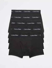 Calvin Klein Men's Underwear Cotton Classics Trunk 4 Pack - NB1897-001-S - Small