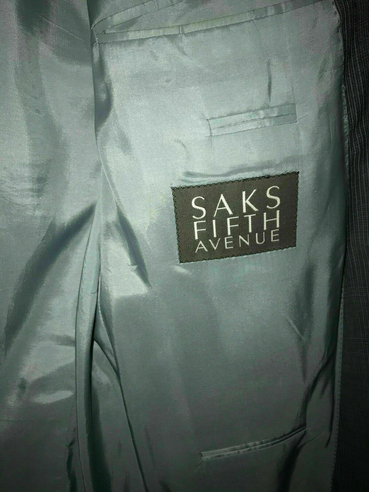 SAKS FIFTH AVENUE HUGO BOSS BLAZER JACKET SPORT COAT SIZE 44L USA thumbnail 3