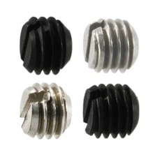 Black Oxide & Stainless Steel Slotted Fine Thread Gun Plug Screws (10 pcs.)