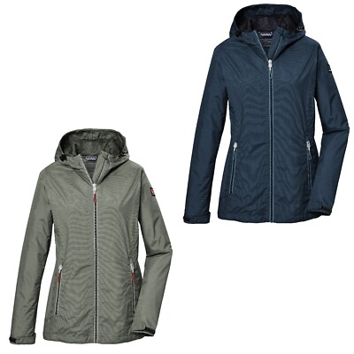Killtec Funktionsjacke Outdoorjacke Jacke Wanderjacke Kapuze Damen wasserdicht