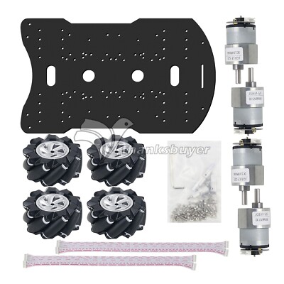 4WD 60mm Mecanum Wheel Robot Car Chassis Kit w/ MG513 Encoder