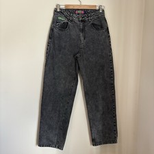 Empyre Womens Tori Jeans 8 Gray Baggy Denim Y2K Retro Skater Streetwear