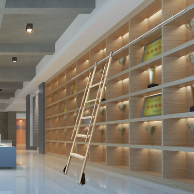 ROLLING LADDER HARDWARE SLIDING LIBRARY LADDER TRACK STAINLESS STEEL /NO LADDER