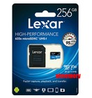 Lexar 256 Go Micro SDXC MicroSD 633x 95 Mo/s Classe10 UHS-I A1 + adaptateur SD GoPro