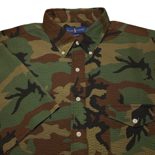 Ralph Lauren Camo Seersucker Shirt Big 
