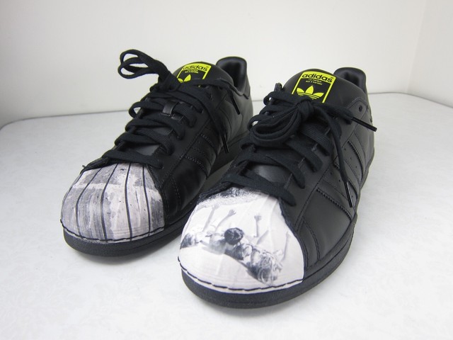 superstar mens black size 12