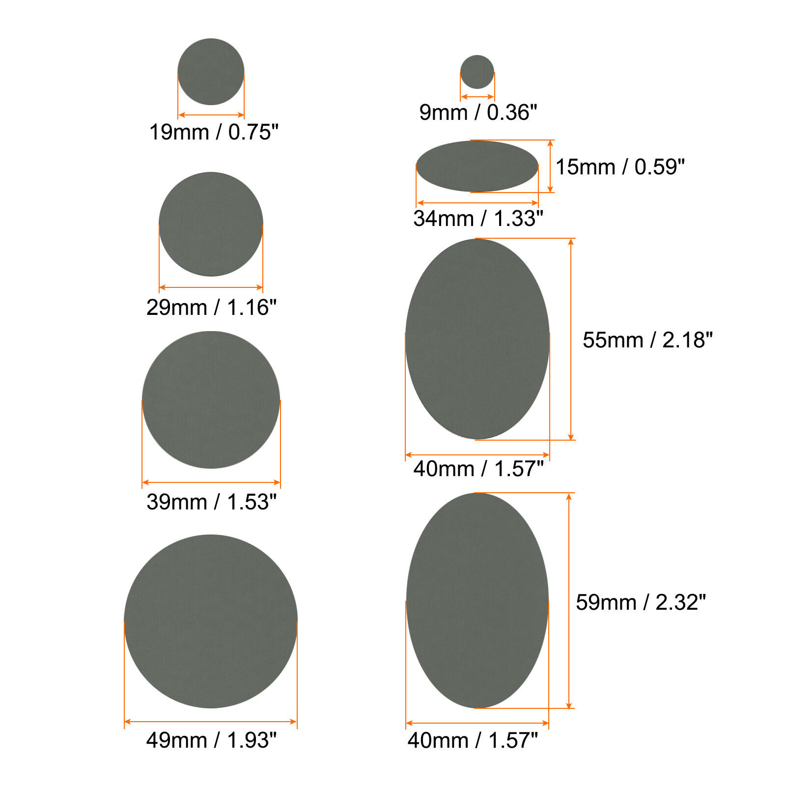 6Pcs Down Jacket Repair Patch Kit SelfAdhesive Nylon Fabric Patches