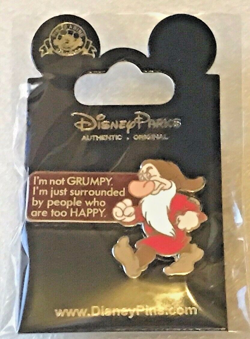 Disney pin PP101234 "I'm not Grumpy" Seven Dwarfs Grumpy Snow White Very nice 