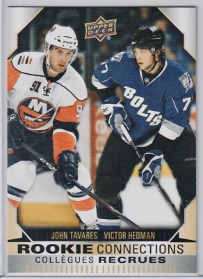 2023-24 UD Tim Hortons Duos Rookie Connections John Tavares Victor Hedman 