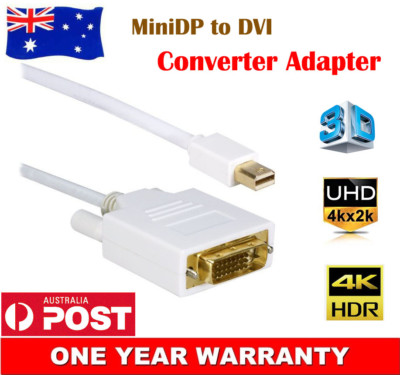6ft 1.8M Mini Display Port DP Male to DVI Male Adapter Cable for MacBook Pro Air