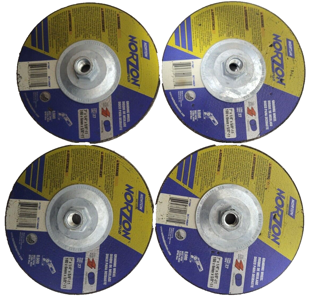 LOT OF 4- NORZON 17881 DC714HNZP NORTON TYPE 27 7