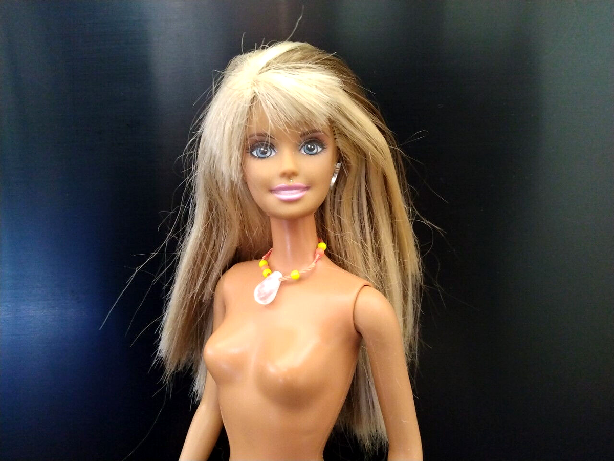 Barbie Doll Cali Girl Tan Long Brown Hair Blond Highlights
