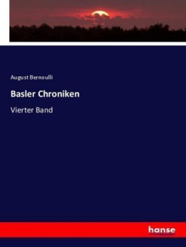 Basler Chroniken Vierter Band 3690 - Bild 1 von 1