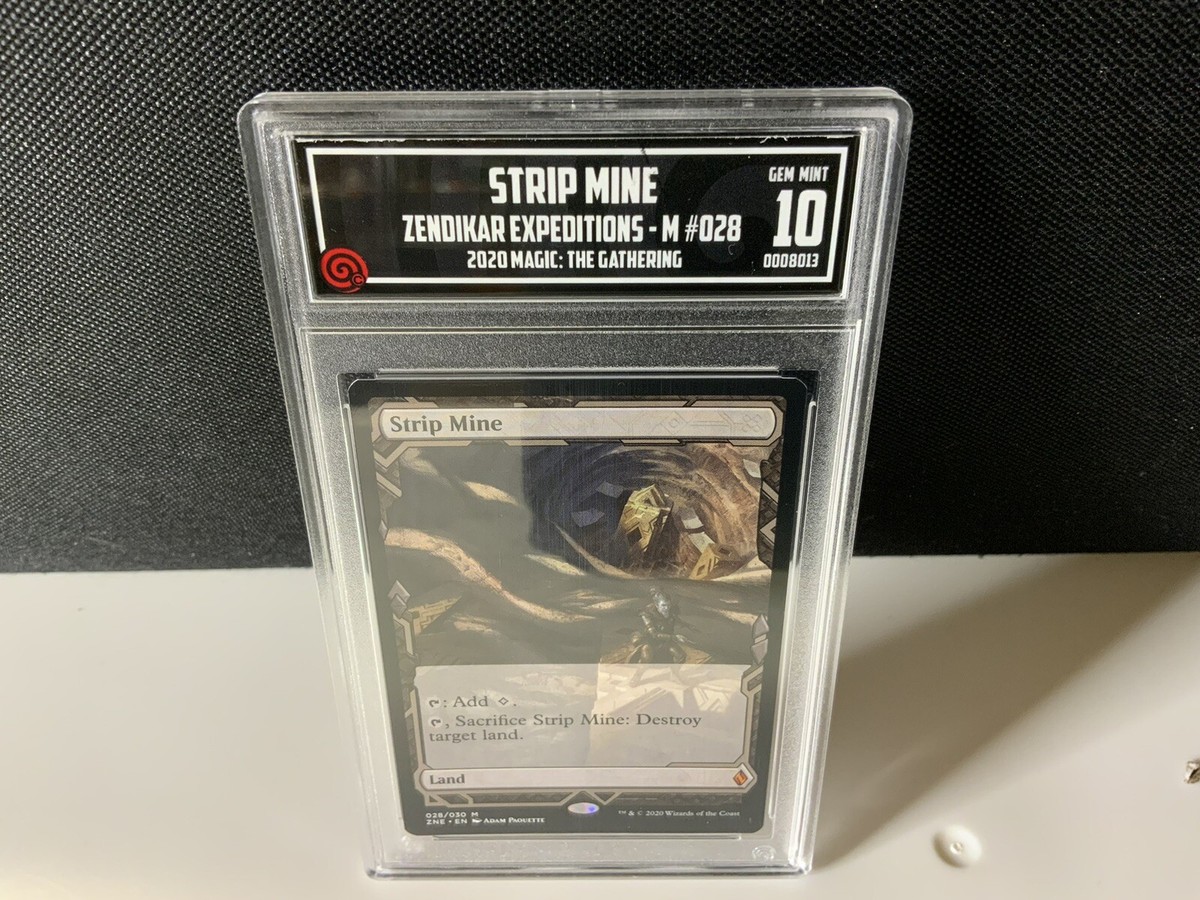 MTG TCCG 10 Gem Mint Strip Mine - Zendikar Rising Expeditions | eBay