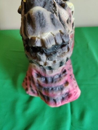 Zombie Horse Latex Full Mask Flesh Melting Horror Skeleton Halloween Costume NEW - Picture 8 of 12